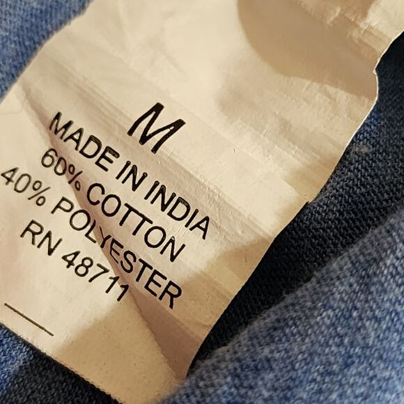 Falls Creek Medium Blue Tee Shirt Top - Picture 4 of 5